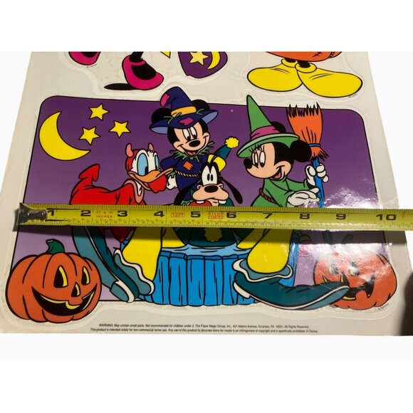 Disney Vintage Halloween Static Cling Window Decorations  Mickey & Friends - Picture 6 of 12
